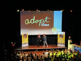 De 5e deelname aan AdoptIDee was er één om niet snel te vergeten. Voor het eerst deden ook drie brugklassen van het voortgezet onderwijs mee! - Adoptidee