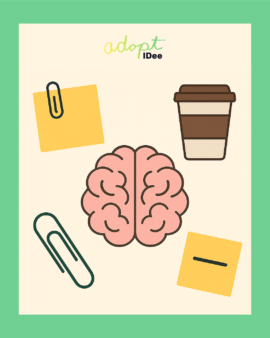 Even een korte pauze? Doe mee met de creatieve uitdaging van de maand van AdoptIDee. 5 minuten, 1 object, eindeloze ideeën. - Adoptidee